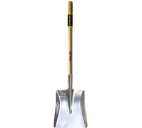 Лопата автомобильная совковая ZINLER Z1.16AH12 алюминиевая, с деревянным череноком, ЛАлСАЧ12