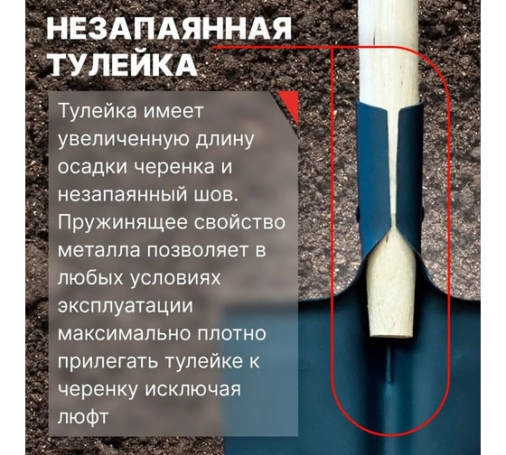 Лопата автомобильная штыковая универсальная ZINLER Z1.2АH12, с деревянным черенком, ЛШУАЧ12