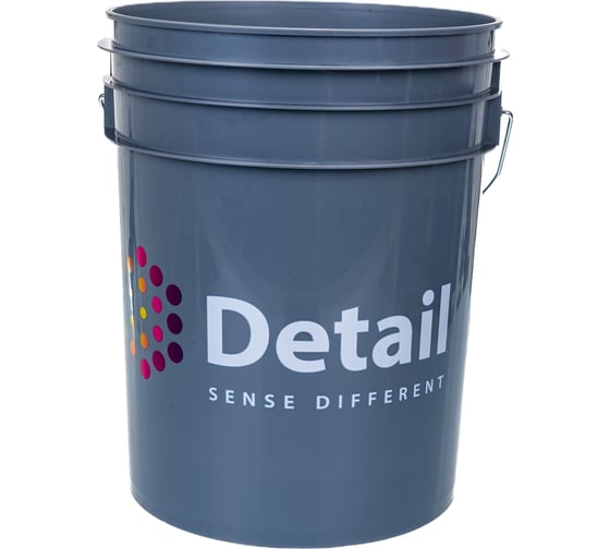 Ведро с фильтром Detail серое DT-0422