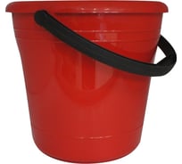 Пластиковое ведро с ручкой Элластик-Пласт 8 л, красное ЭП 252023