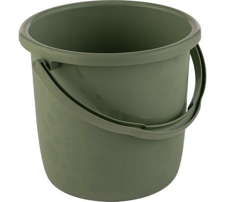 Ведро Элластик-Пласт Люкс 15 л, оливковое ЭП 901222