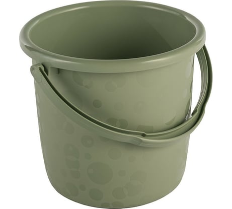 Ведро Элластик-Пласт Люкс 12 л, оливковое ЭП 901185