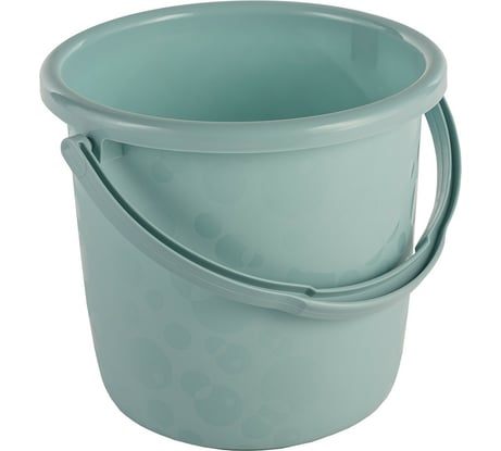 Ведро Элластик-Пласт Люкс 15 л, бледно-бирюзовое ЭП 901239