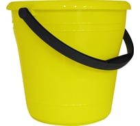 Пластиковое ведро с ручкой Элластик-Пласт 10 л, желтое ЭП 263657