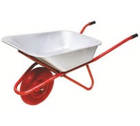 Тачка строительная, одноколесная, Variant УСИЛЕННАЯ PU, 110 л, колесо PU (ПОЛИУРЕТАНОВОЕ) 4.80/4.00-8, грузоподъемность 200кг, корыто 0,8 мм, 11110Лт