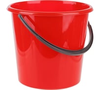 Пластиковое пищевое ведро OfficeClean мерная шкала, красное, 5 л 299877
