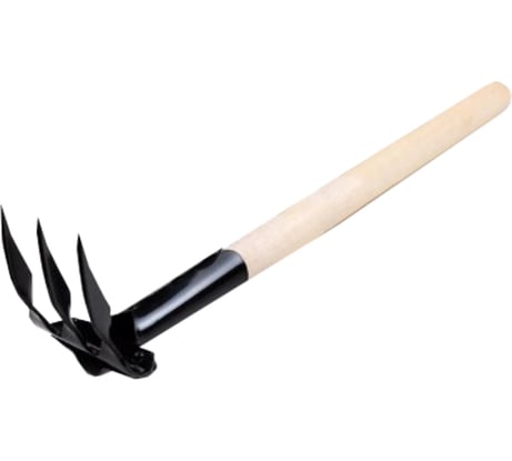 Витые 3-х зубые грабли с деревянной ручкой ЗМИ ГВ-3 22
