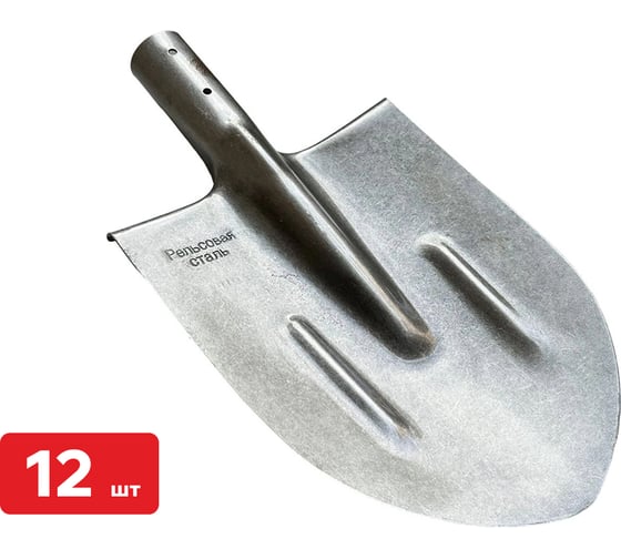 Лопата штыковая SAMGRUPP из рельсовой стали (упаковка 12 шт) SAMC-036200001-12