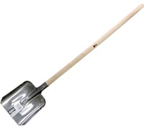 Лопата совковая On рельсовая сталь, 235х345 мм, с ребрами жесткости, деревянный черенок высший сорт 24-02-036