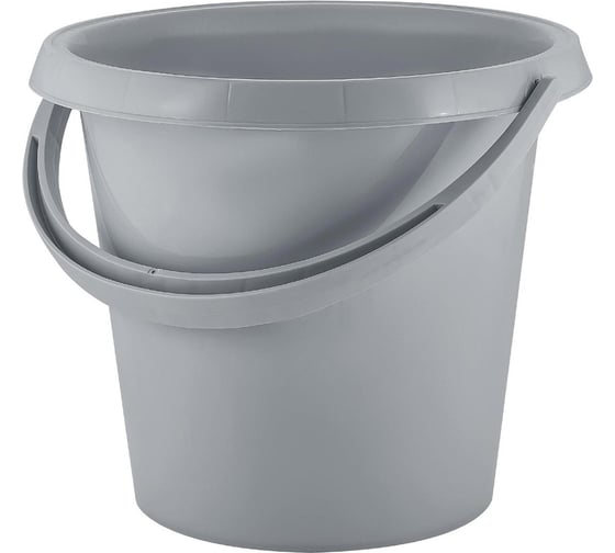 Ведро пластиковое Plast Team Stockholm 10 л, серый шторм 275811 1