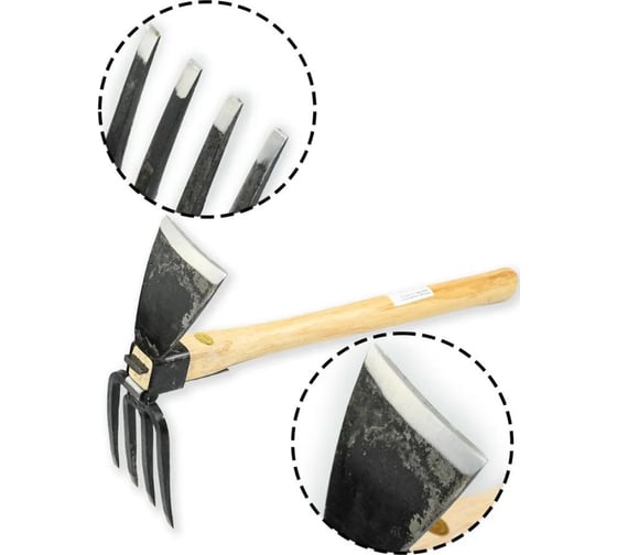 Мотыга двухсторонняя Mikitool зубчатая кованая Sakai М00020986 1