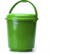 Ведро ООО ТД ДИМПЛАСТ 18 л с крышкой цвет микс 1 шт 4680303580056