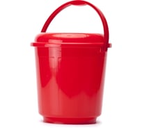 Ведро ООО "ТД "ДИМПЛАСТ" 5 л с крышкой цвет микс 3 шт 4680303580025