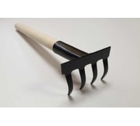 Прямые 4-х зубые грабли с деревянной ручкой ЗМИ ГП-4 36