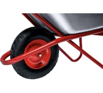 Строительная усиленная 1-колесная тачка МастерАлмаз красная, 110 л, колесо 400 мм 10506268