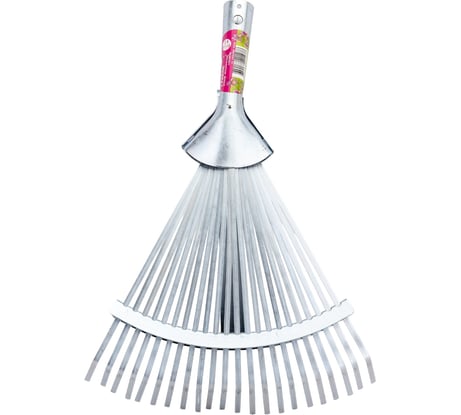 Веерные усиленные металлические грабли DON GAZON 22 плоских зуба, 390 мм 220500