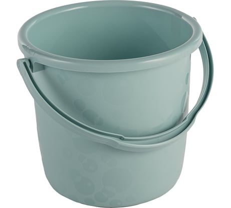 Ведро Элластик-Пласт Люкс 6 л, бледно-бирюзовый ЭП 901079