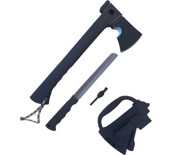 Топор тактический Diardi с чехлом-переноской, огнивом, свистком и ножом DNA803 1