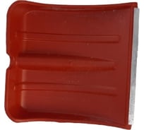 Лопата с алюминиевой планкой ПК Вектор Снежок 380х380 мм, цветная С-5118