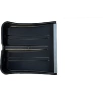 Лопата с алюминиевой планкой ПК Вектор Лопата Снежок 380х380 мм, чёрная 13053