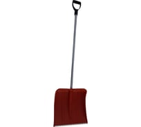 Лопата с алюминиевой планкой, алюминиевым черенком и V-ручкой ПК Вектор Снежок 380х380 мм, цветная С-5120