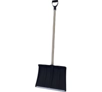 Лопата с алюминиевой планкой, деревянным черенком и V-ручкой ПК Вектор ЛЕДОк 500х374 мм Л-2602