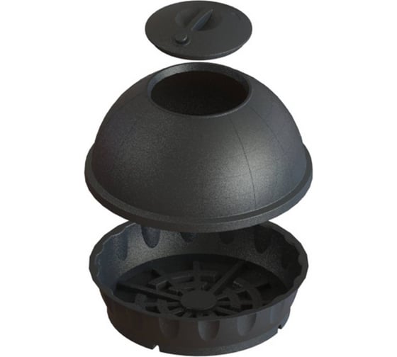 Компостер садовый АНИОН ГЛОБУС 310 двухслойный черный КГ310_2ч 1