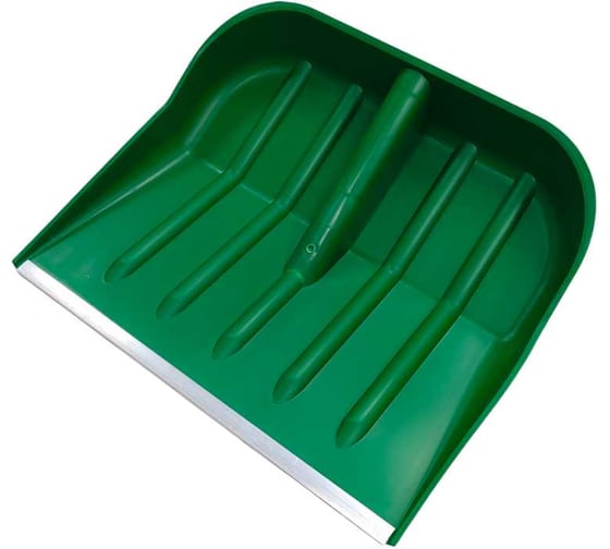 Снеговая лопата ООО ПК Тандем-АГРО Добрыня 460х400мм ЦВЕТНАЯ пластмассовая с алюм планкой из морозостойкого пластика без черенка Ф32мм 4630435960295 1