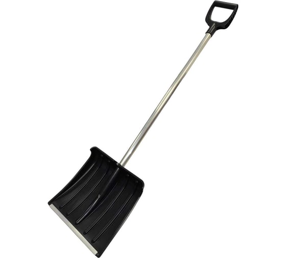 Лопата ПК Тандем-АГРО Снежок, 380x365мм. с алюмин планкой с алюминиевым черенком 1000мм и V ручкой ООО 4670016437259 1