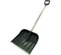 Лопата пластмассовая с алюминиевой планкой ООО ПК Тандем-АГРО Добрыня №3, 460x400мм., тулейка d=32мм, с алюминиевым черенком 1000мм и V ручкой 4670016437334