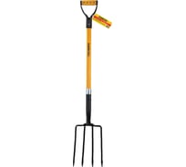 Вилы копальные стальные RABBITEX 19х28см L=115см черенок стекловолокно V-ручка, fiberglass, 700491