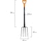 Вилы садовые стальные RABBITEX 22х30см, L=120см черенок сталь V-ручка, strong metal, 700490 9