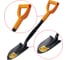Лопата авто RABBITEX туризм штыковая 15х20см, L=70см черенок сталь V-ручка strong metal 700483 4