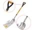 Лопата алюминиевая для снега RABBITEX 37х48см, L=120см стекловолокно V-ручка, fiberglass, 700486 3