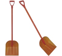 Лопата снеговая RUSСАД поликарбонат КНЯЖНА стальной черенок пластиковая V-ручка 340x385x1400мм 11731