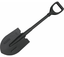 Автомобильная лопата штыковая On Премиум с металлическим черенком и V-образной ручкой, черная п/о 24-02-043