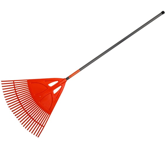 Грабли веерные STARTUL GARDEN пластик 27 зуб. со стальным черенком ST6094-27 1