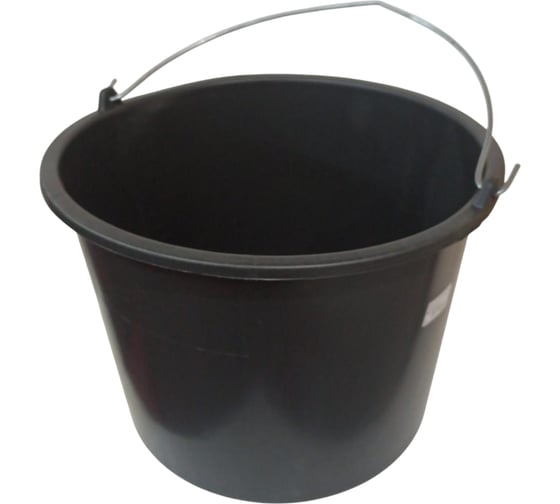 Ведро строительное круглое ACG черное, 16 л 960287 1