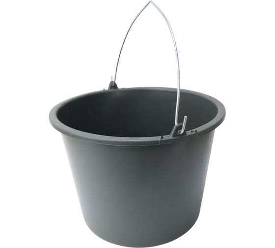 Ведро строительное круглое ACG черное, 16 л 960287 1