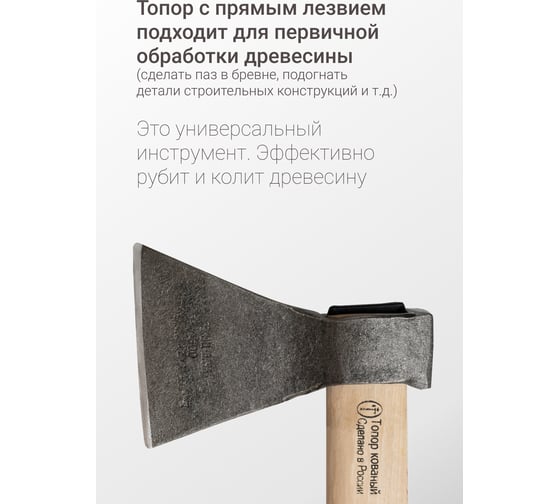 Хозяйственный кованый топор Труд-Вача Графит 0.8 кг ГР44