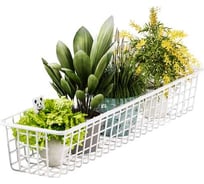 Корзина садовая НАЙДИ 125x780x195, белый муар KS12x78x19-53