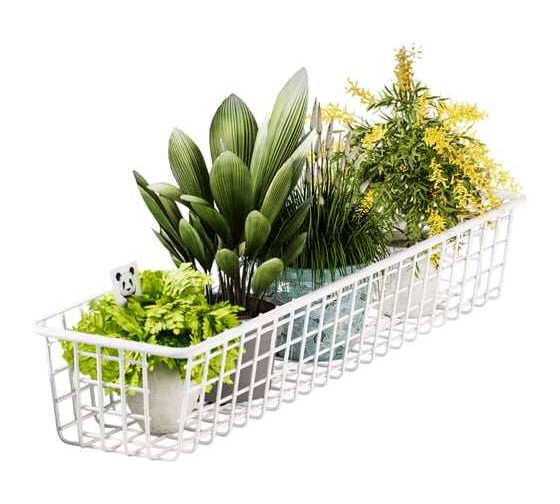 Корзина садовая НАЙДИ 125x780x195, белый муар KS12x78x19-53 1