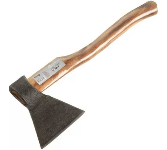 Топор BARTEX РФ Б4,2К-022, рукоятка дерево, 1.4 кг 435758 1