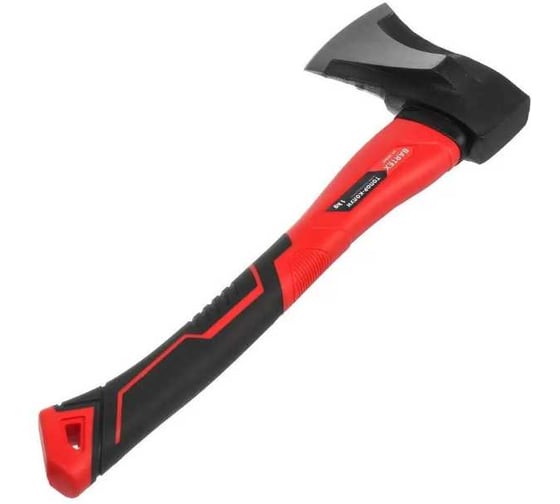 Топор-колун BARTEX клиновидное полотно, фиберглассовый, обрезин, 1 кг, 400 мм, 21819 364687 1