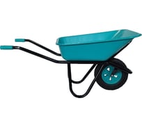 Садовая одноколесная тачка TeaM Премиум бирюза 110 л, 100 кг, пластиковый кузов ТС100ПБ