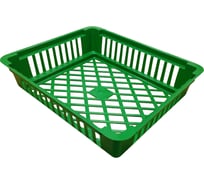 Корзина для луковичных ГазонCity квадратная, 29.5x24.5 см, зеленая 0704009