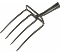 Кованые четырехрогие вилы с упором Greengo 40 мм, без черенка 2598490