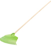 Грабли для листвы VERTO пластиковая головка, деревянный черенок 15G053