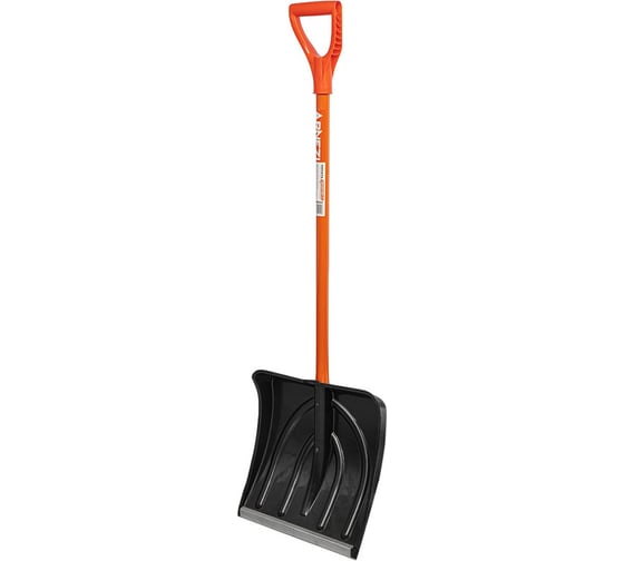 Лопата для очистки снега ARNEZI 385x380x1350 металлический черенок R9190223 1