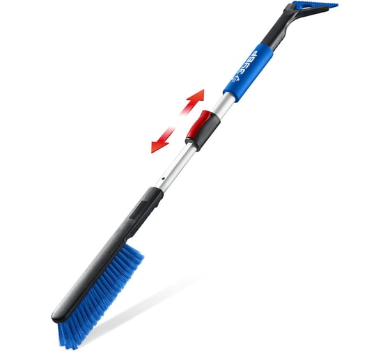 Телескопическая щётка от снега ЗУБР Профессионал со скребком автомобильная 775-1000 мм 61066 1